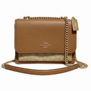 Coach Klare Crossbody Bag in Signature Canvas and Leather Trim